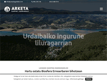 Tablet Screenshot of campingarketa.com